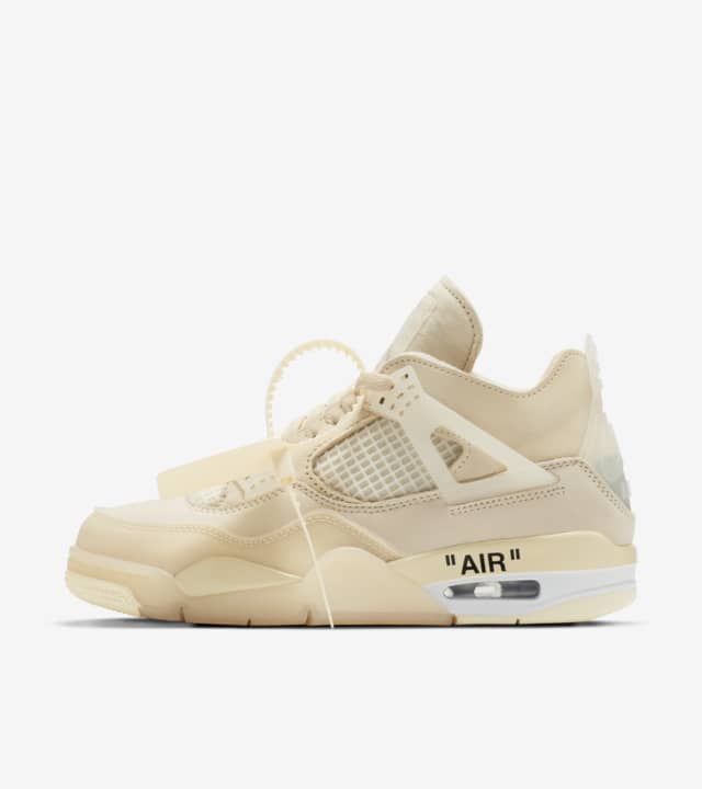 Off-White x Air Jordan 4 Sail Feminino