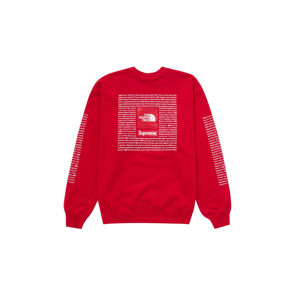 The North Face x Supreme Crewneck Red
