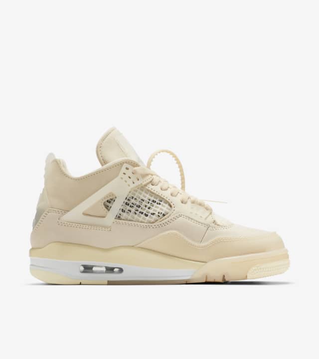 Off-White x Air Jordan 4 Sail Feminino