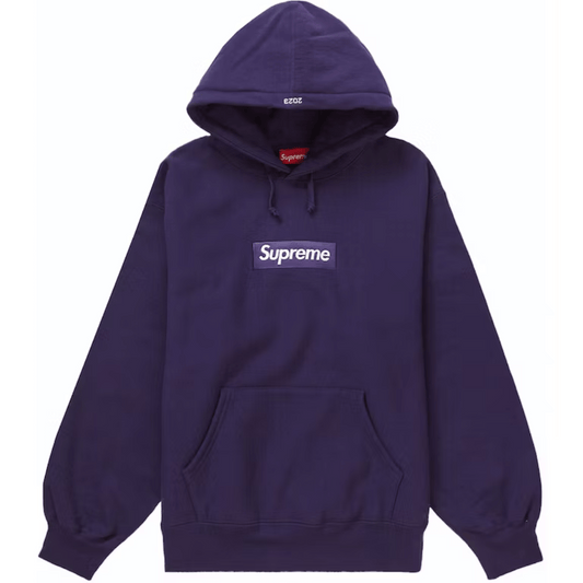 Moletom Supreme Box Logo Hooded Dark Purple