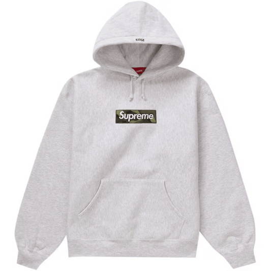 Moletom Supreme Box Logo Hooded Ash Grey