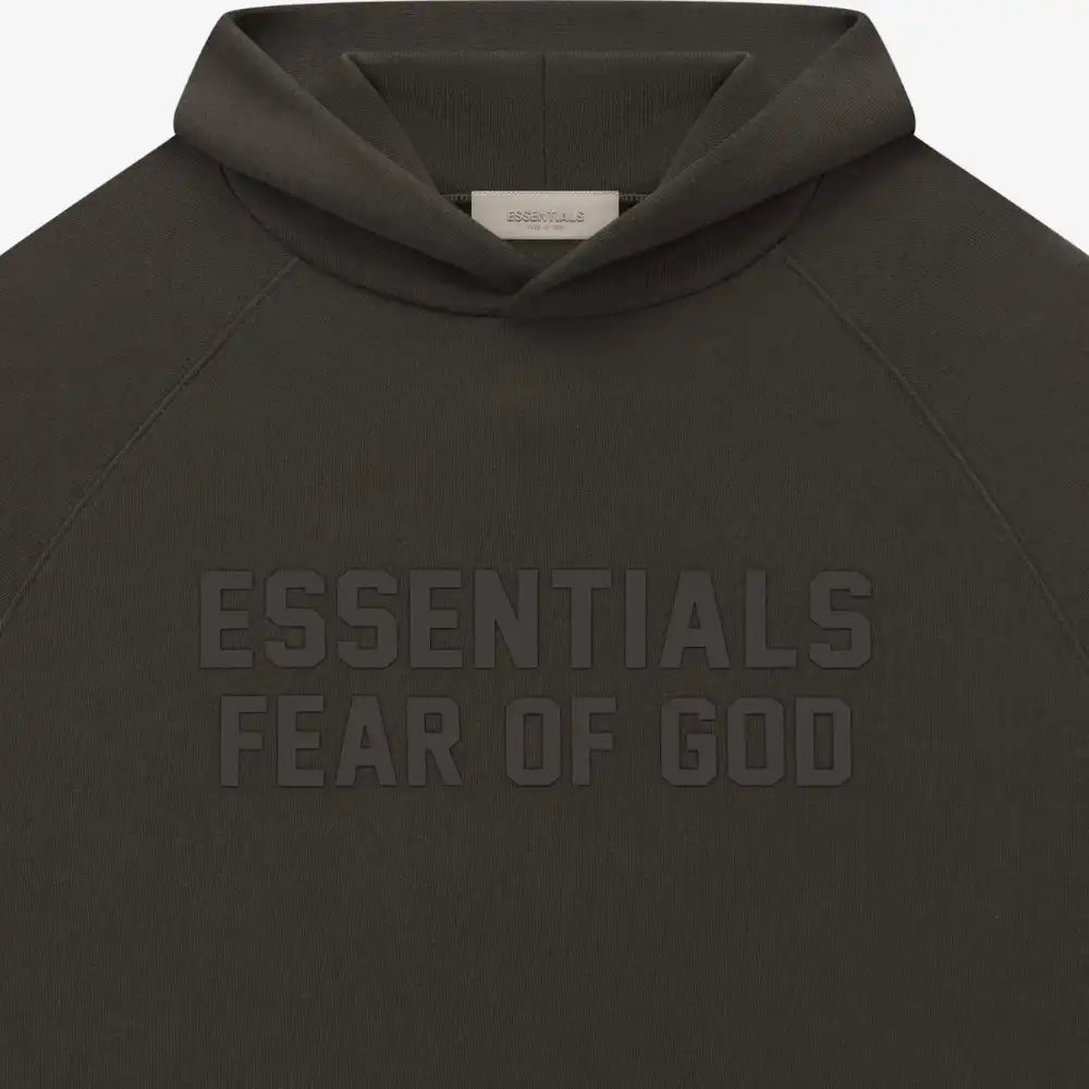Fear of God Essentials Hoodie (Off-Black)