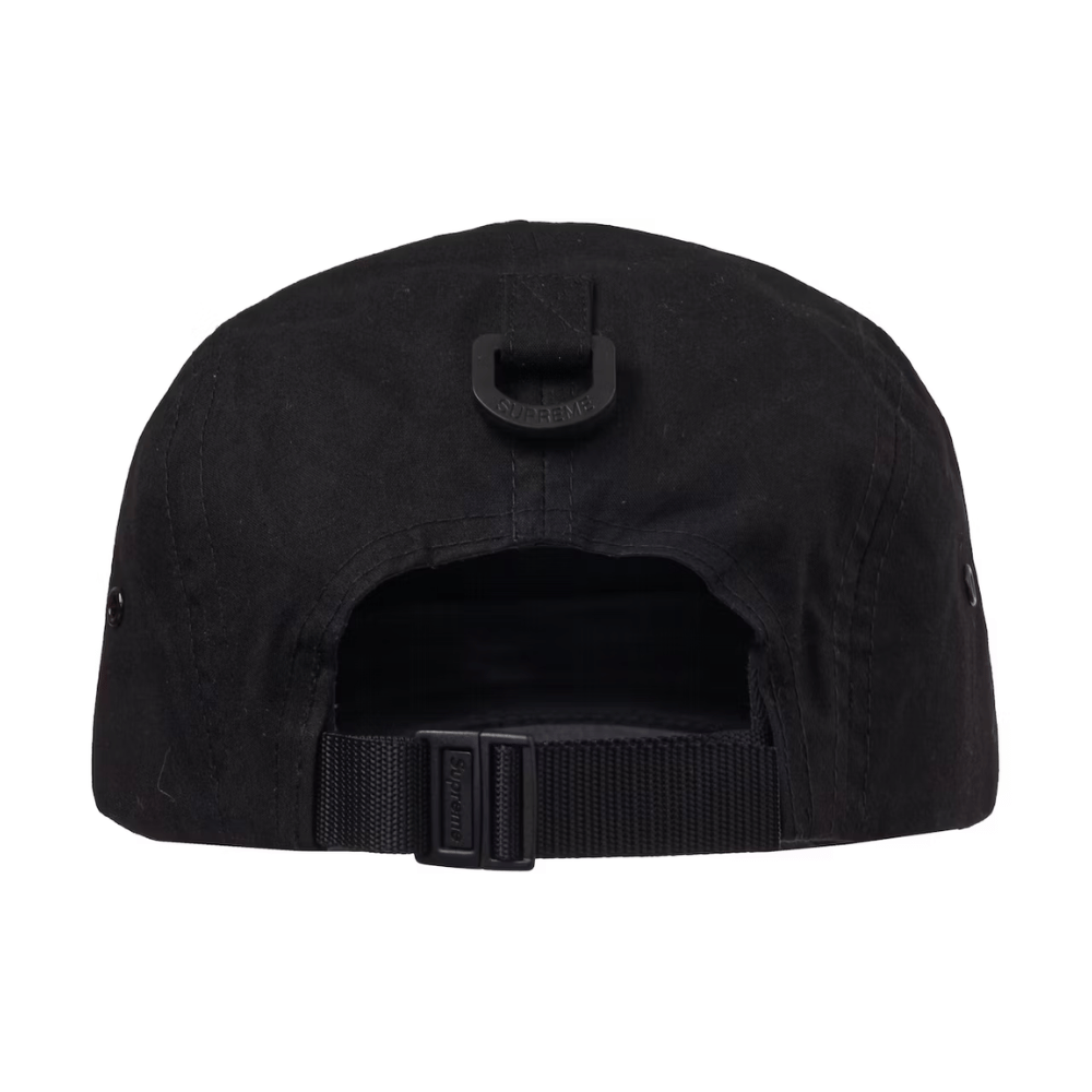 Boné Supreme Waxed Cotton Camp Black