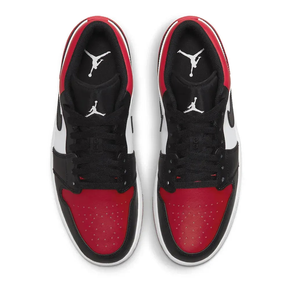 Air Jordan 1 Low Bred Toe Gym Red