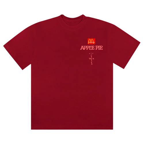 McDonald's x Travis Scott Camiseta Apple Pie Vermelha