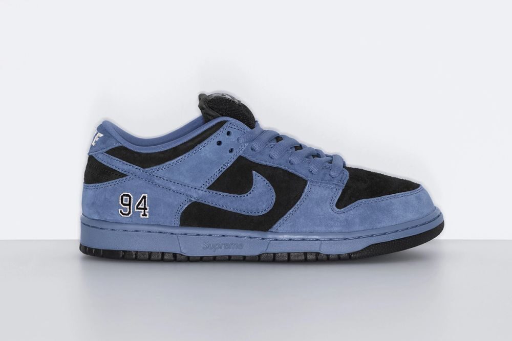 Supreme x Nike SB Dunk Low "94" Ocean Fog FW25