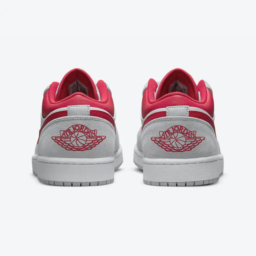 Air Jordan 1 Low Light Smoke Grey Gym Red