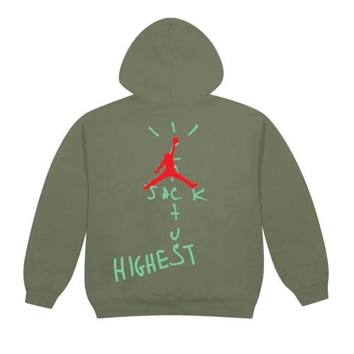 Air Jordan x Travis Scott Moletom Cactus Jack Highest Oliva