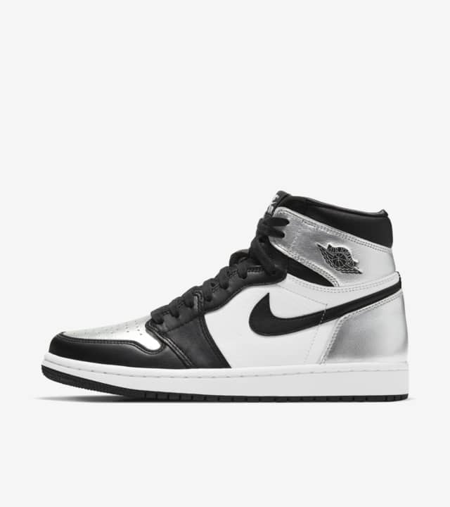 Air Jordan 1 High Silver Toe Feminino