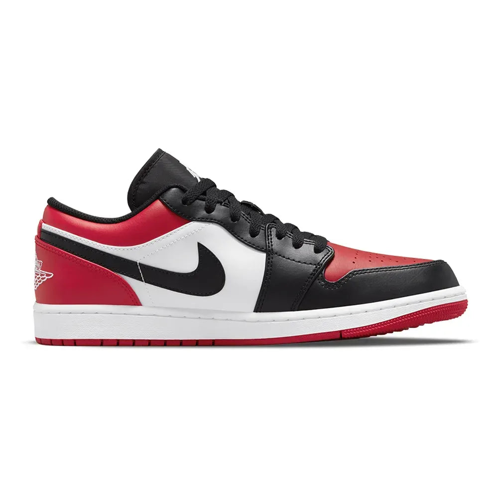 Air Jordan 1 Low Bred Toe Gym Red