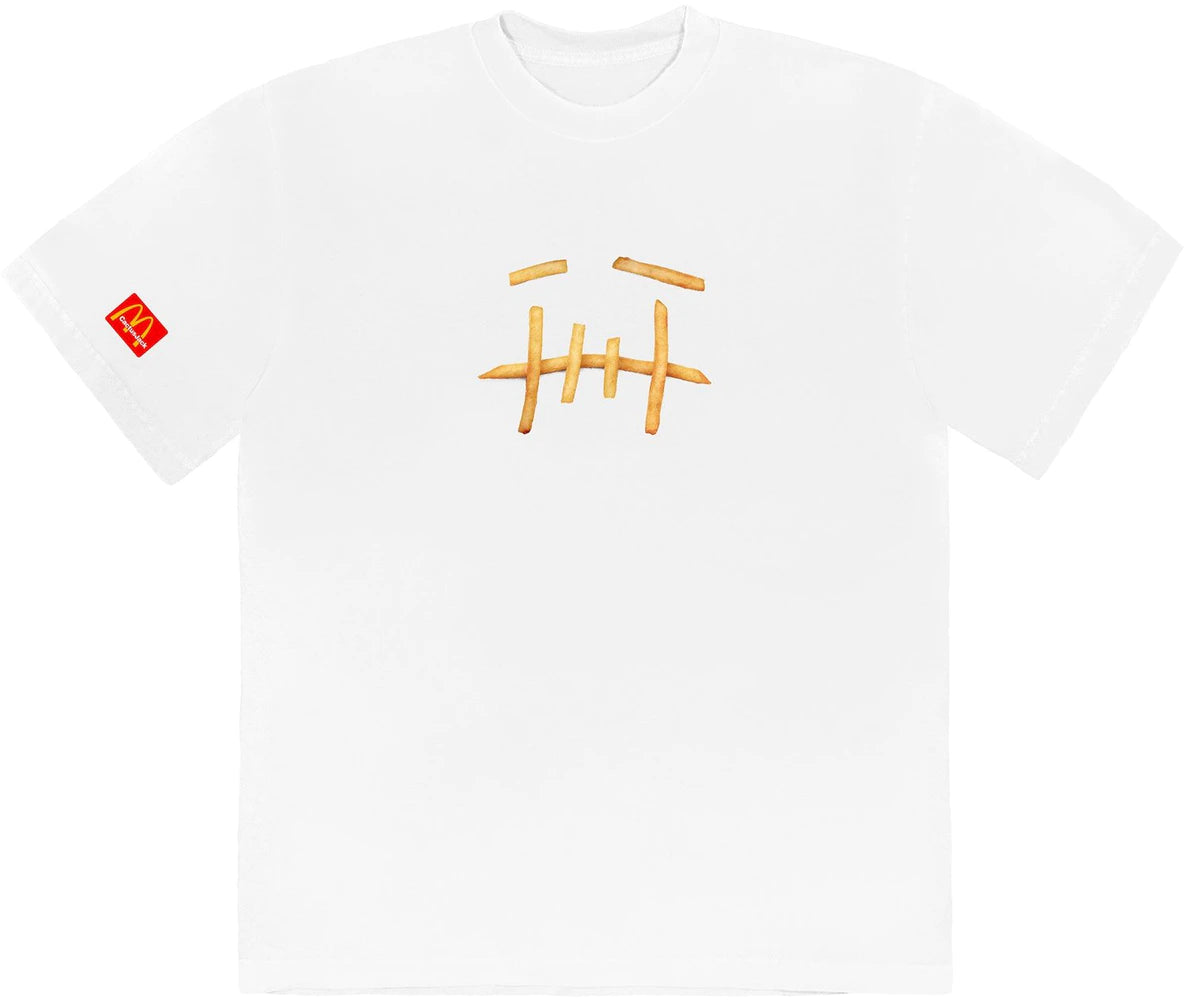 McDonald's x Travis Scott Camiseta Batata Frita Branca