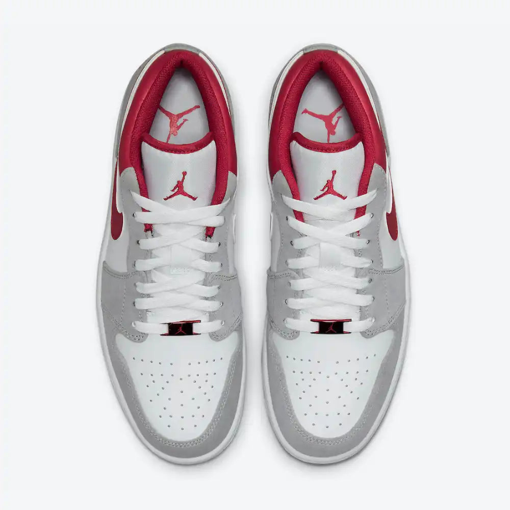 Air Jordan 1 Low Light Smoke Grey Gym Red
